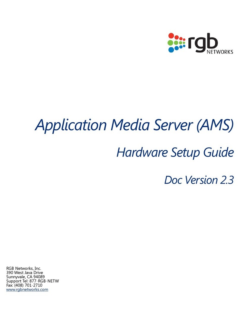 RGB Networks Application Media Server Hardware setup guide
