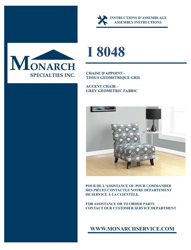Monarch Specialties I 8048 Assembly instructions