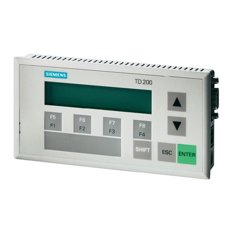 Siemens SIMATIC TD 200 User manual