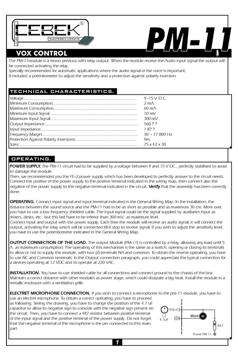 CEBEK PM-11 manual