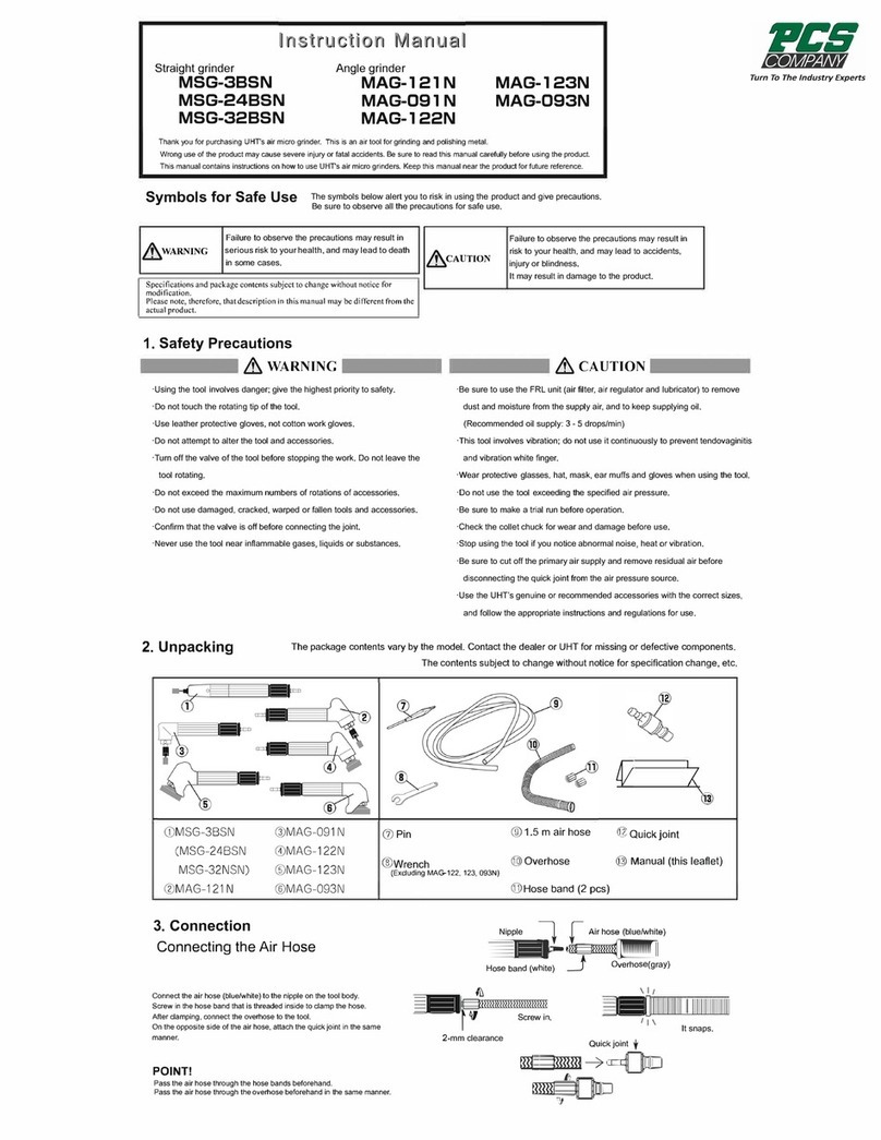PCS MSG-38SN instruction manual