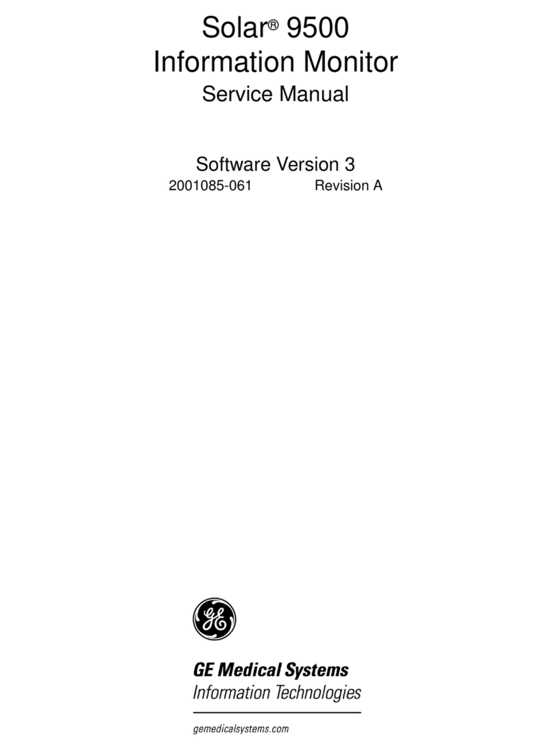GE Medical Systems Solar 9500 User manual