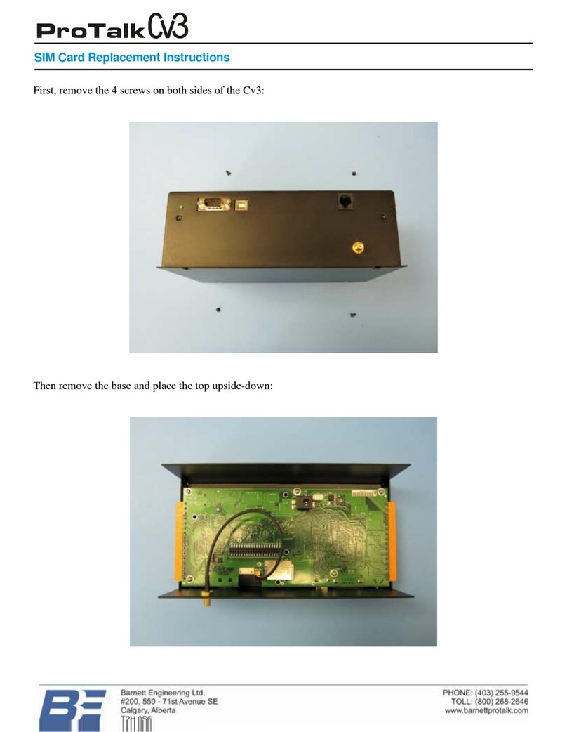Barnett Engineering ProTalk Cv3 Replacement instructions Barnett Engineering ProTalk Cv3 Replacement instructions