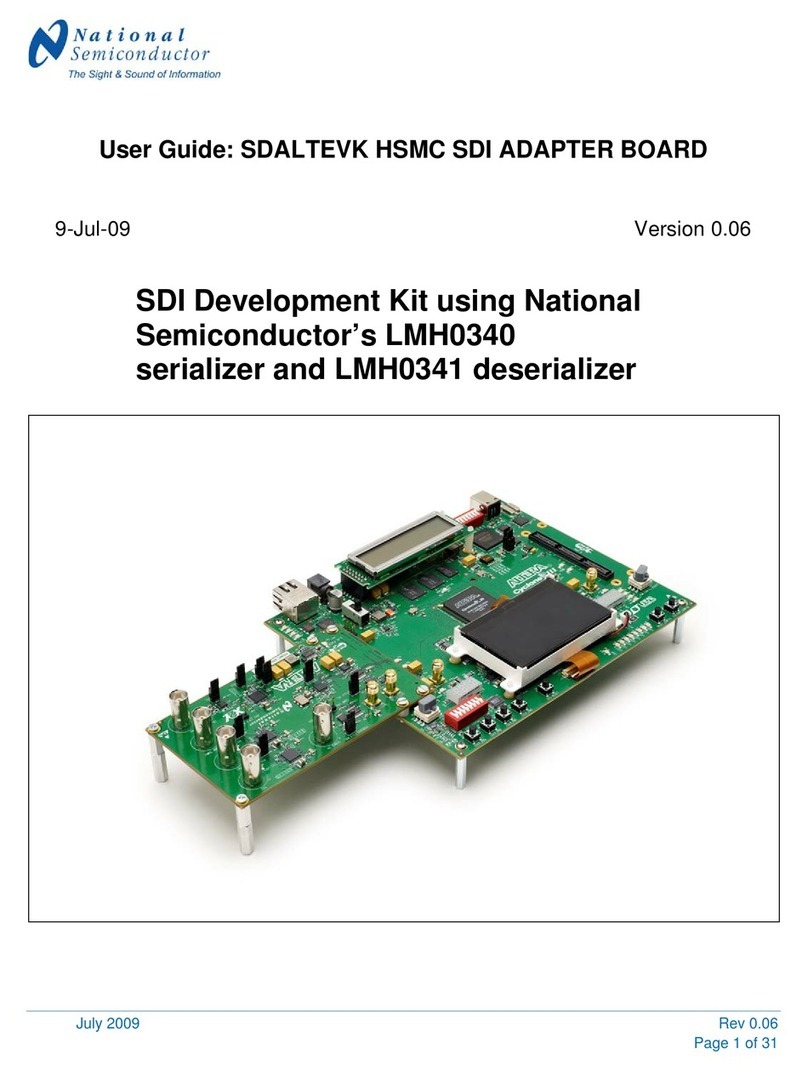 National Semiconductor LMH0340 user guide