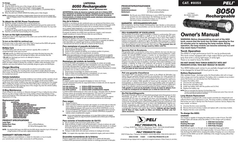 PELI 8050 User manual