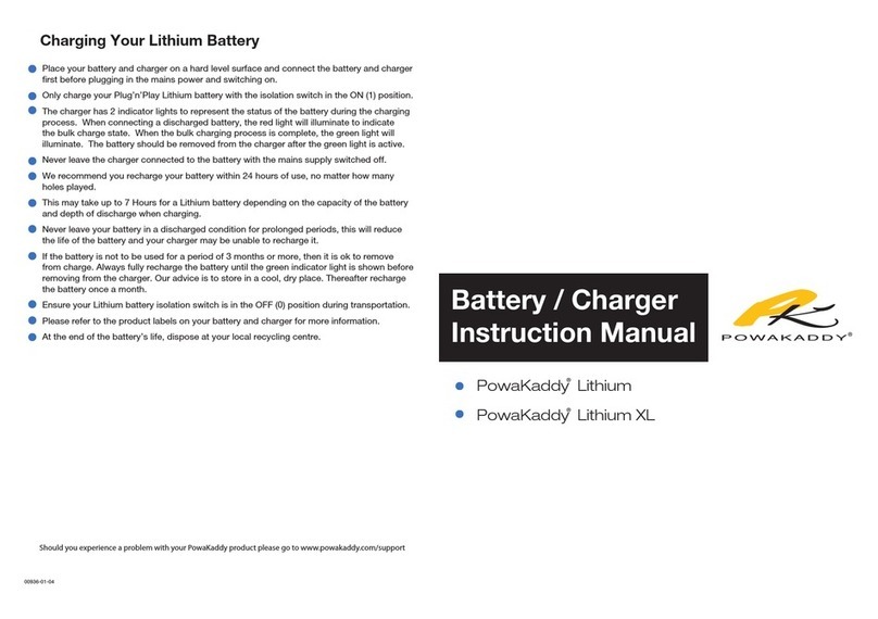 Powakaddy Lithium instruction manual