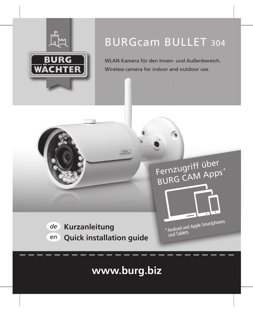 BURG-WACHTER BURGcam BULLET 304 Quick installation guide