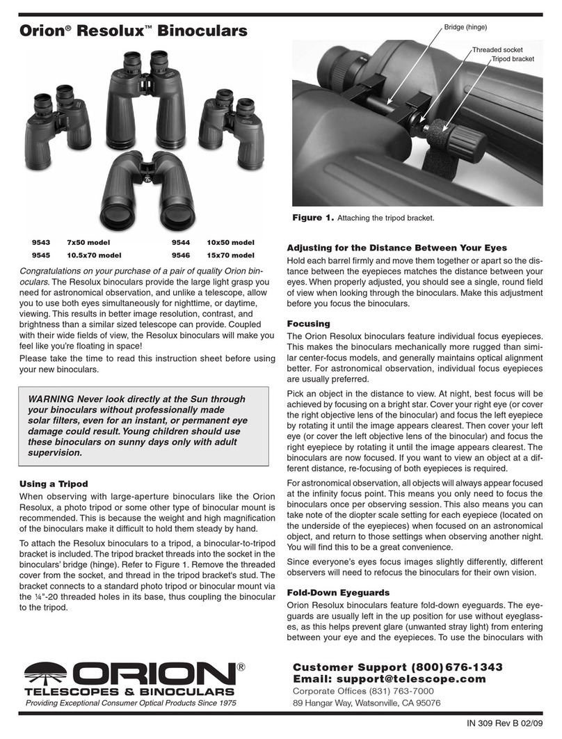Orion Resolux 7x50 instruction sheet