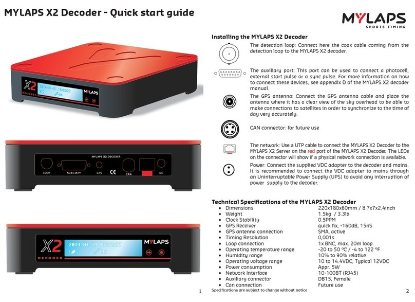 Mylaps X2 Club quick start guide
