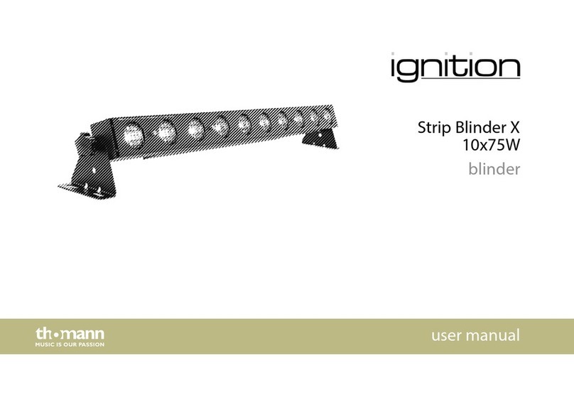 thomann igniton Strip Blinder X 10x75W user manual