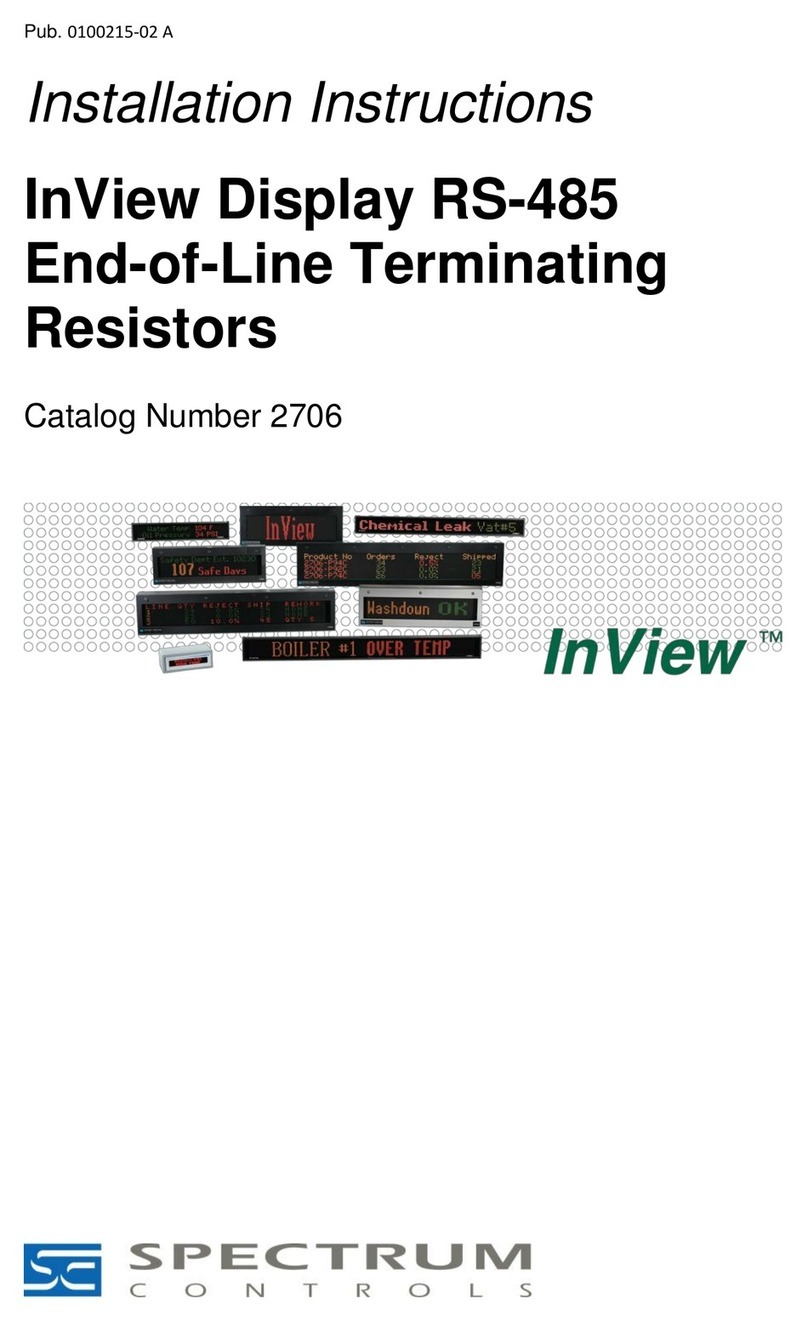 Spectrum InView 2706 User manual
