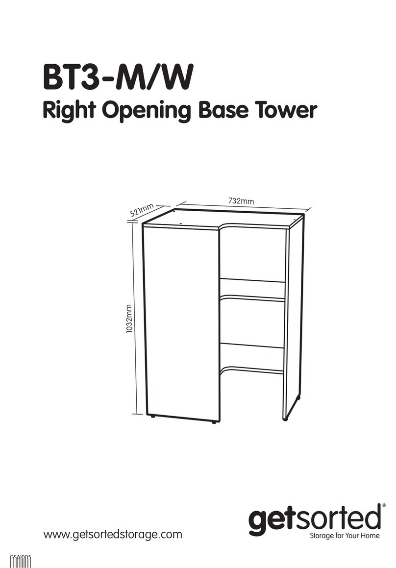 getsorted BT3-M/W Assembly instructions