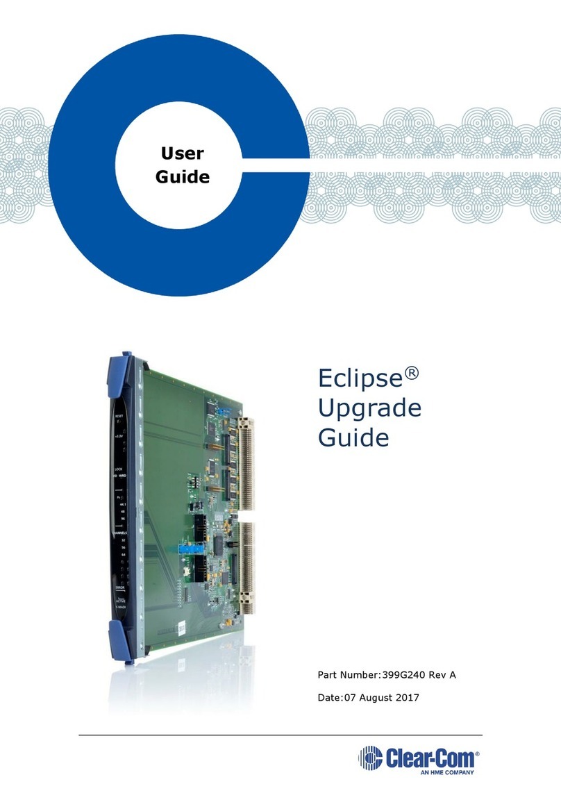 Clear-Com Eclipse HX series user guide