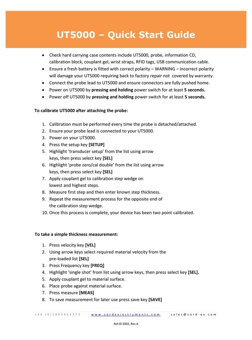 Cordex UT5000 User manual