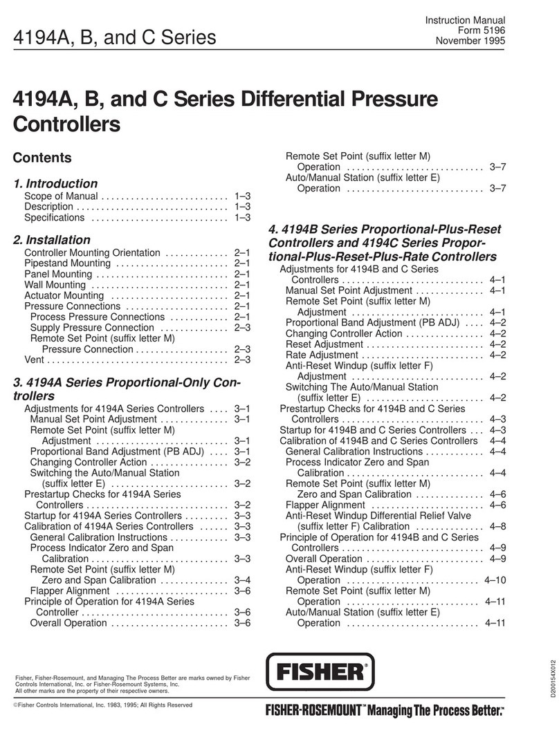 Fisher 4194B Series instruction manual