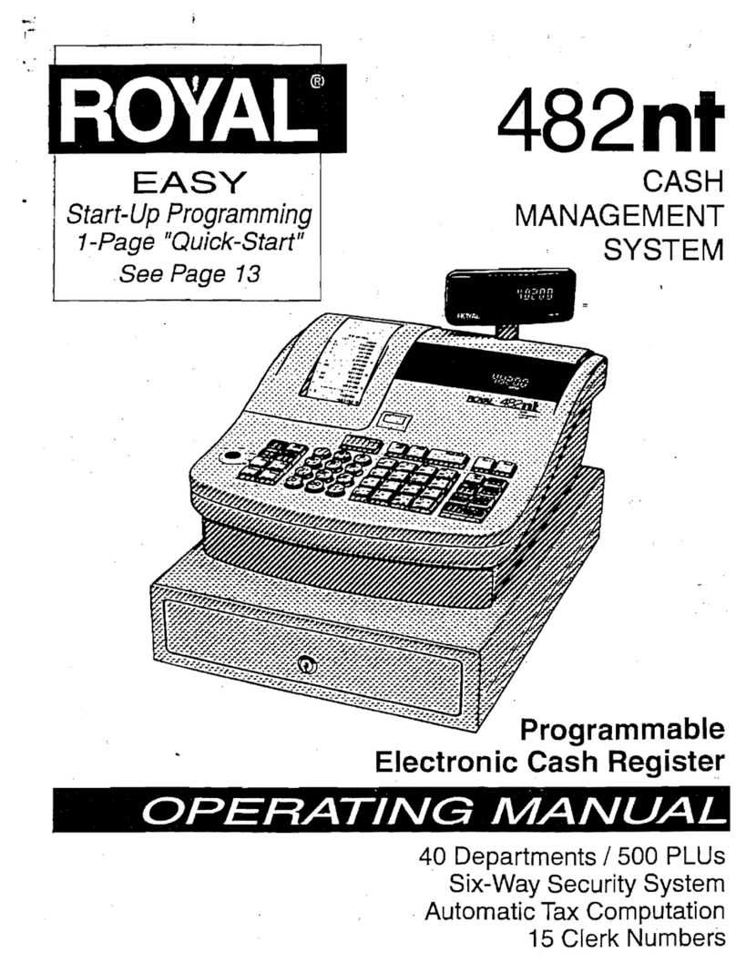 Royal 482NT operating manual