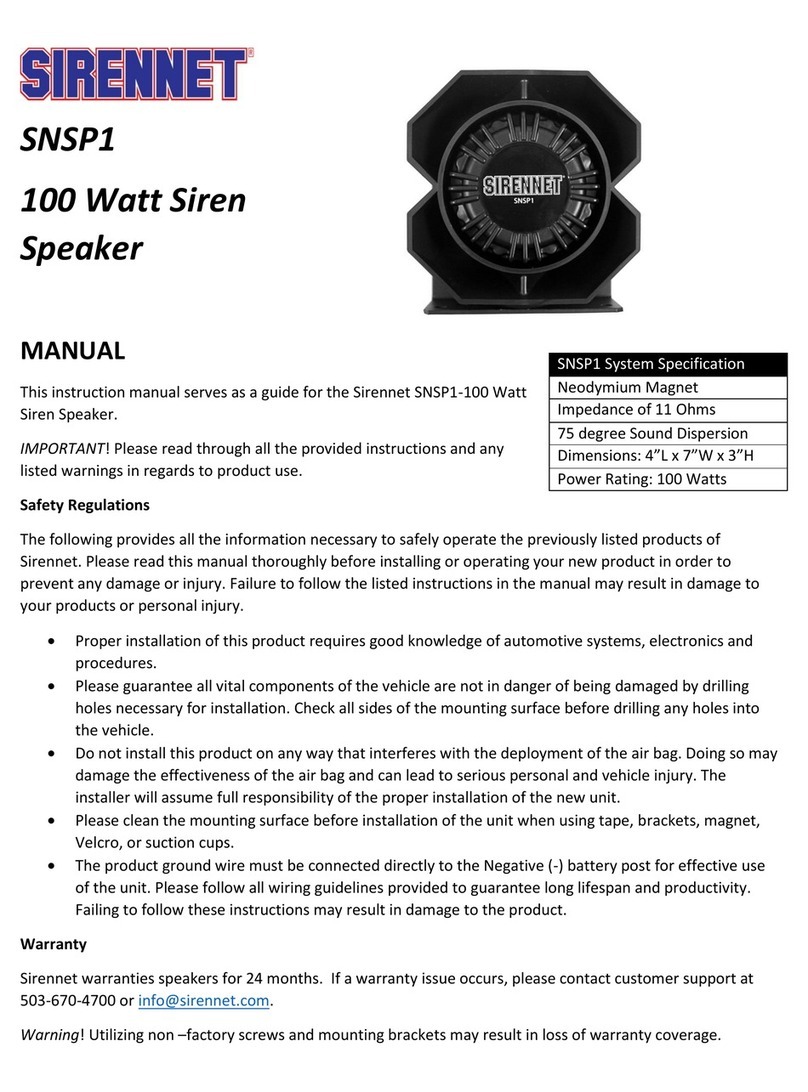 Sirennet SNSP1 manual