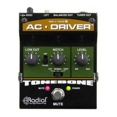 Radial Engineering AC DRIVER User manual
