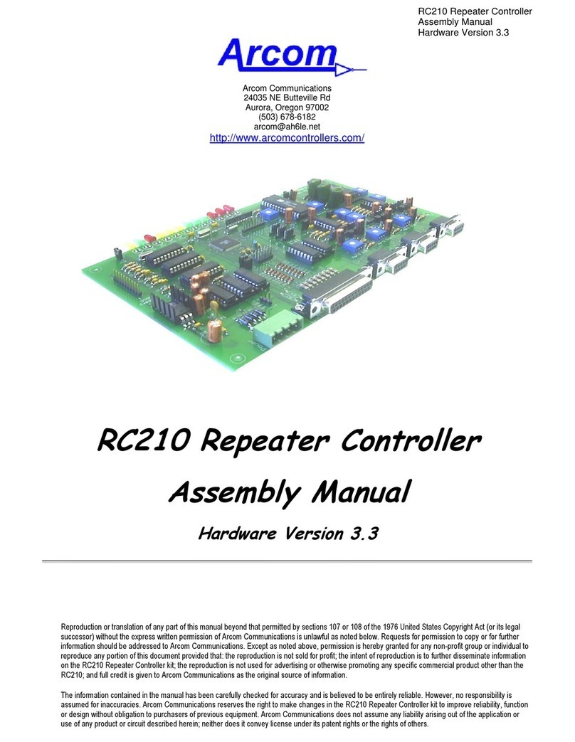 Arcom RC210 Assembly manual