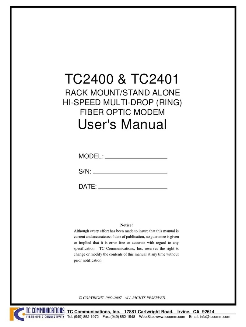 TC Communications TC2400 user manual