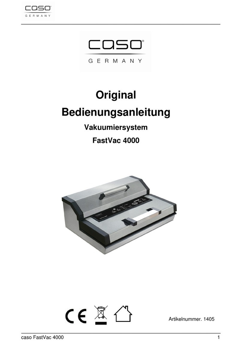 Caso FastVac 4000 User manual Caso FastVac 4000 User manual