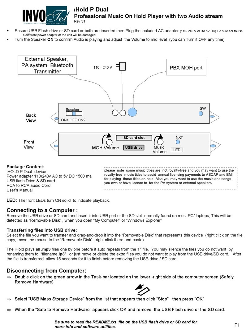 Innovative Telecommunication Technology iHold P Dual manual