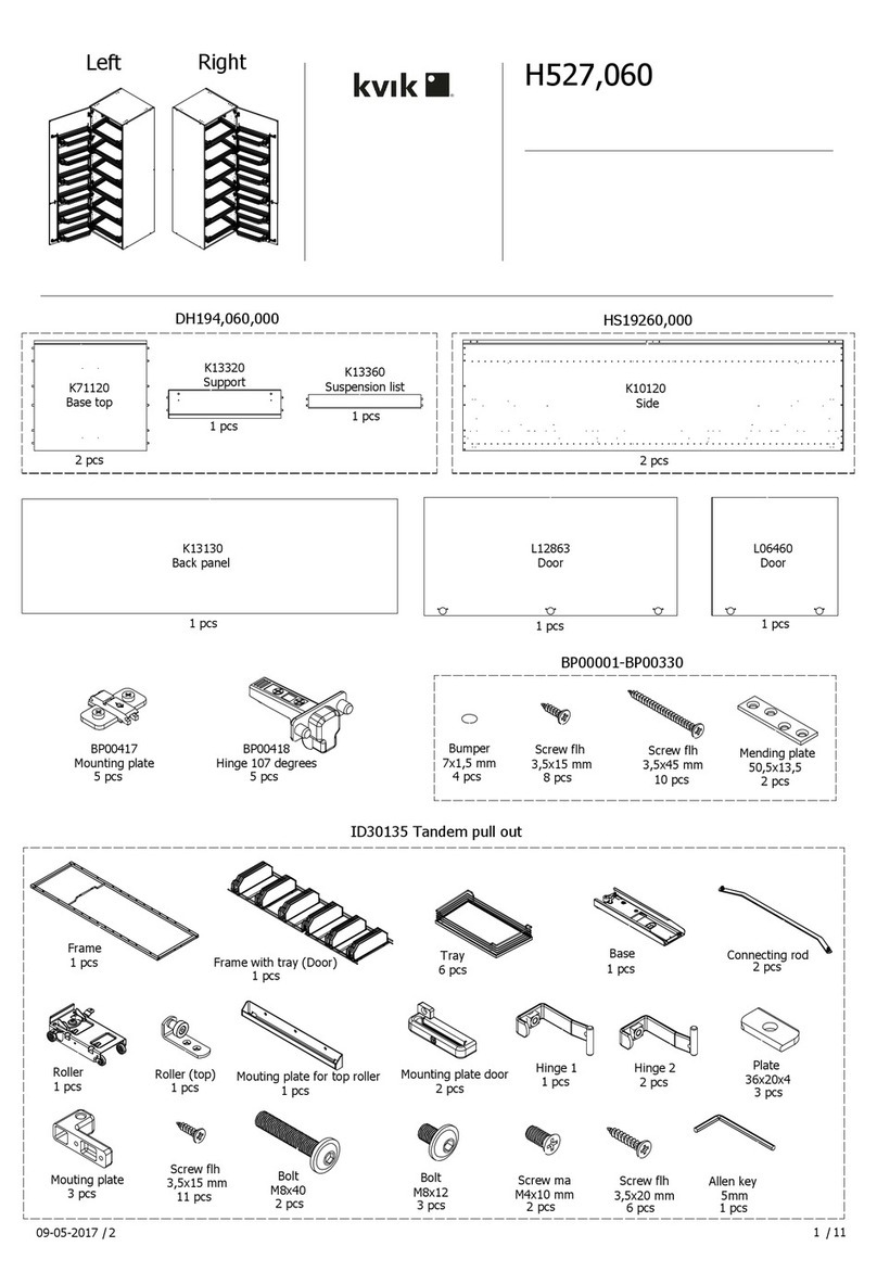 Kvik H527,060 User manual Kvik H527,060 User manual