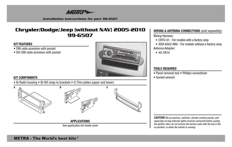 Metra Electronics 99-6507 installation instructions Metra Electronics 99-6507 installation instructions