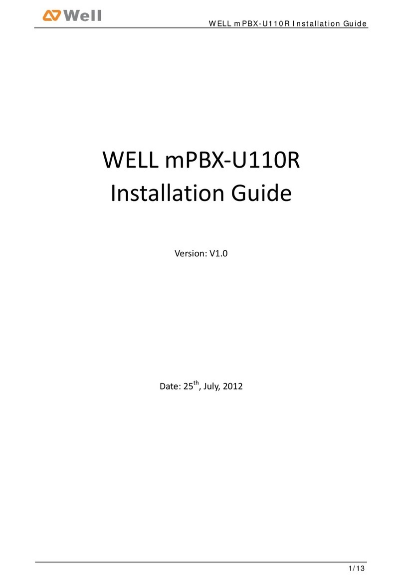 Well mPBX-U110R installation guide