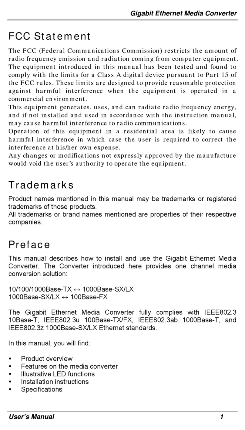 EtherWAN EM1100 user manual