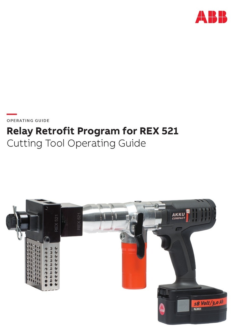 ABB REX 521 User manual