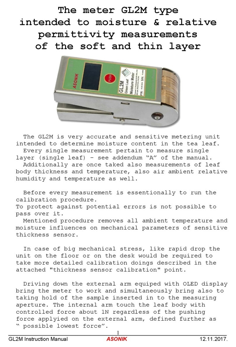ASONIK GL2M User manual