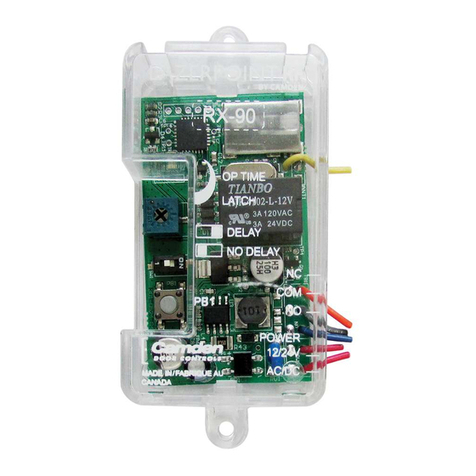 CAMDEN Lazerpoint RF RX-90 installation instructions
