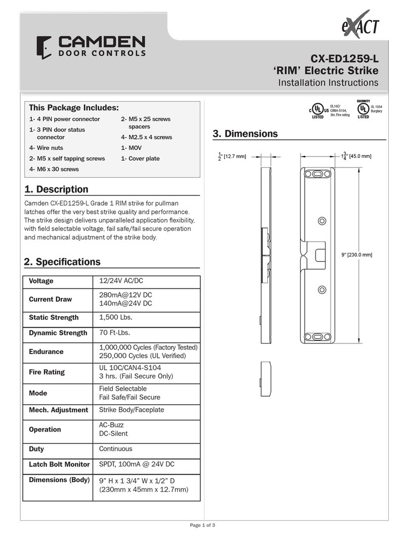 CAMDEN CX-ED1259-L User manual