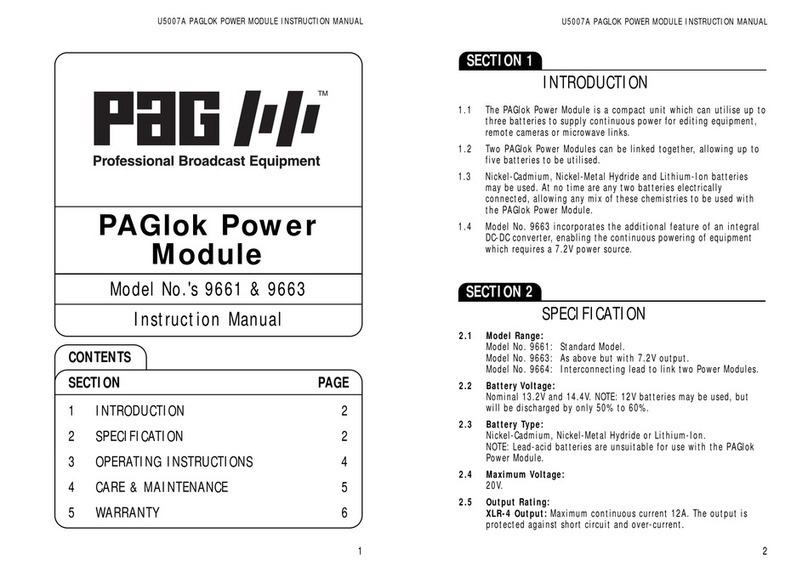 PAGlok 9661 instruction manual