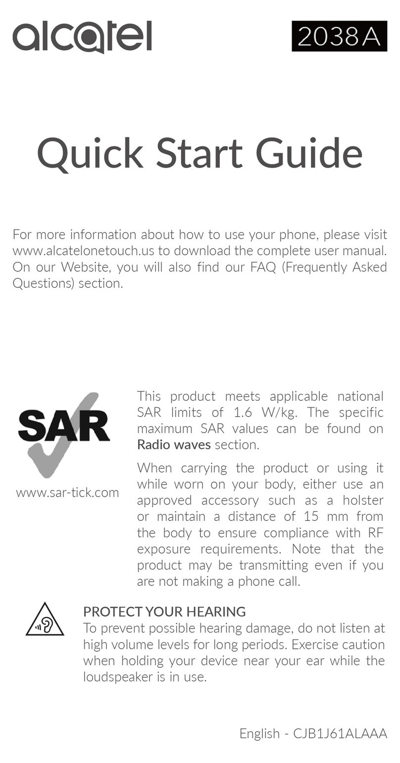 Alcatel 2038A User manual