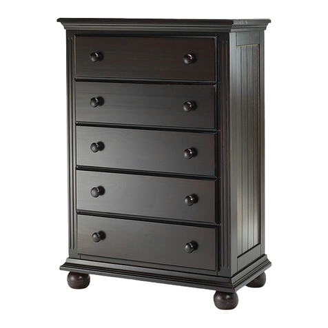 Sorelle Vista 5 Drawer Chest User manual