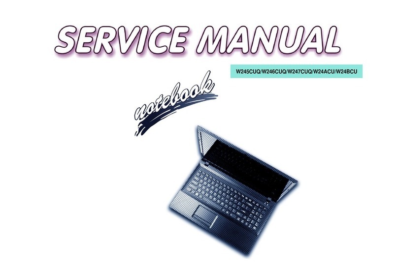 Clevo W245CUQ Service manual