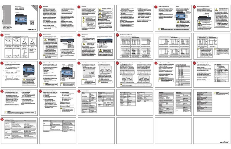janitza UMG 605-PRO installation manual