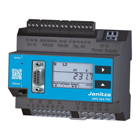 janitza UMG 604-PRO User manual