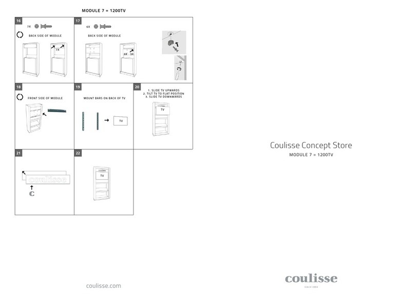 Coulisse Module 7 Installation instructions manual Coulisse Module 7 Installation instructions manual