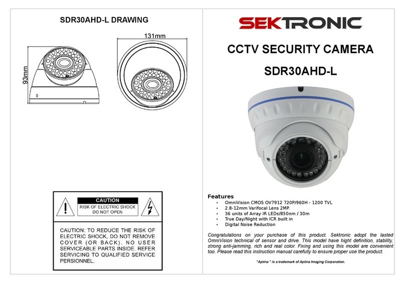 Sektronic SDR50AHD-L Quick start guides