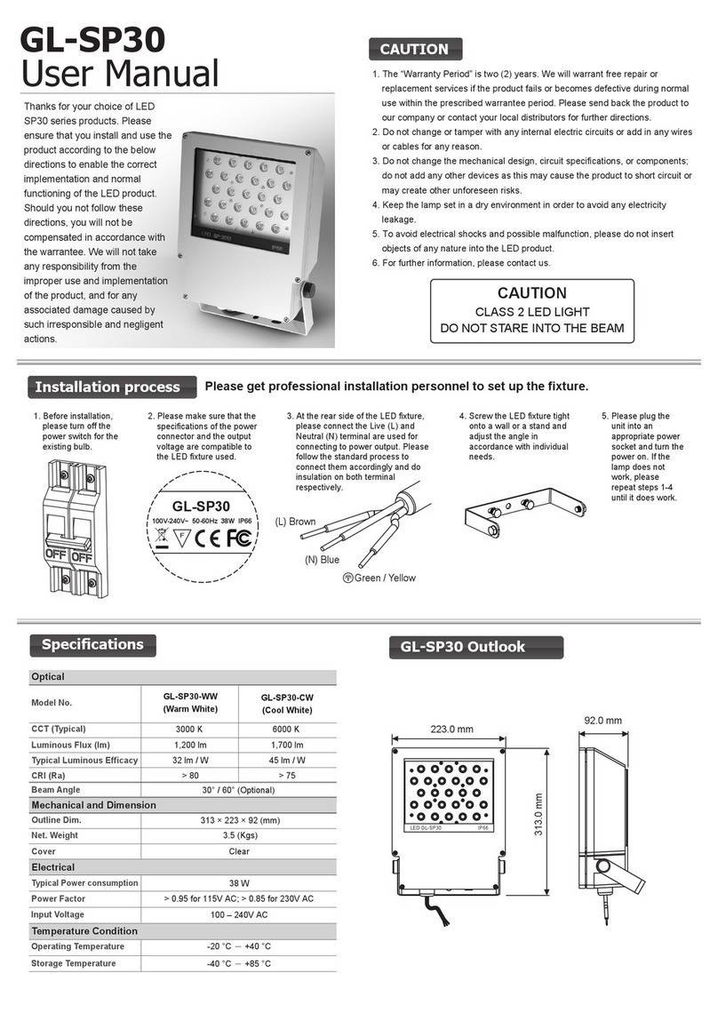 GlacialLight GL-SP30 user manual