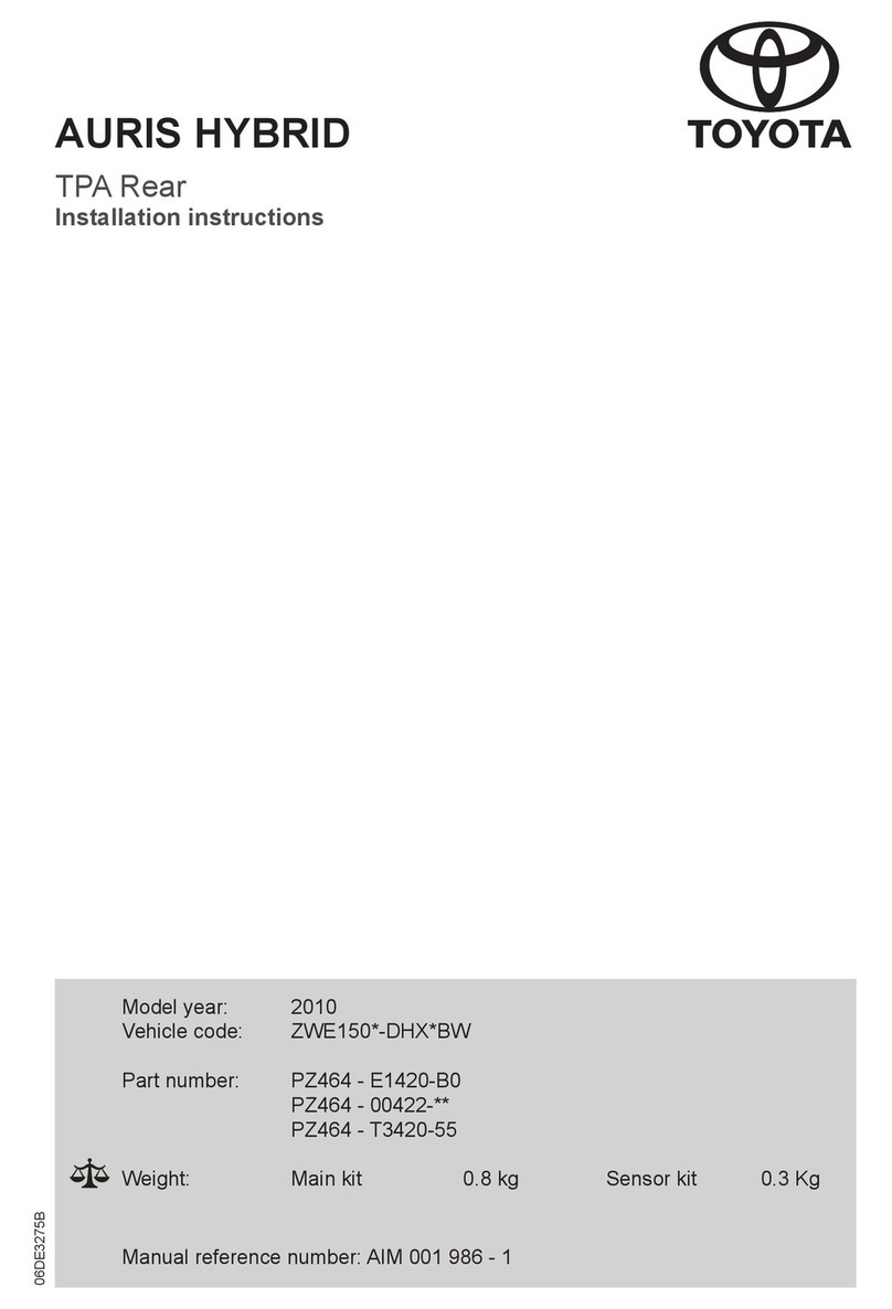Toyota 2010 AURIS HYBRID User manual Toyota 2010 AURIS HYBRID User manual