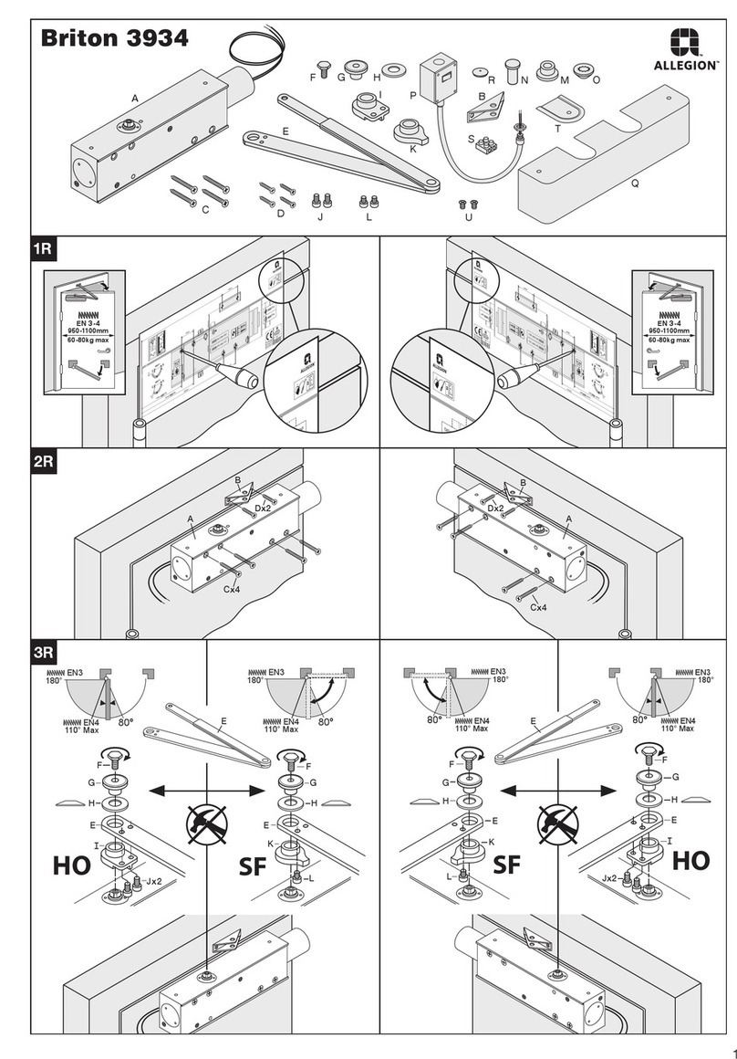 Allegion Briton 3934 Manual