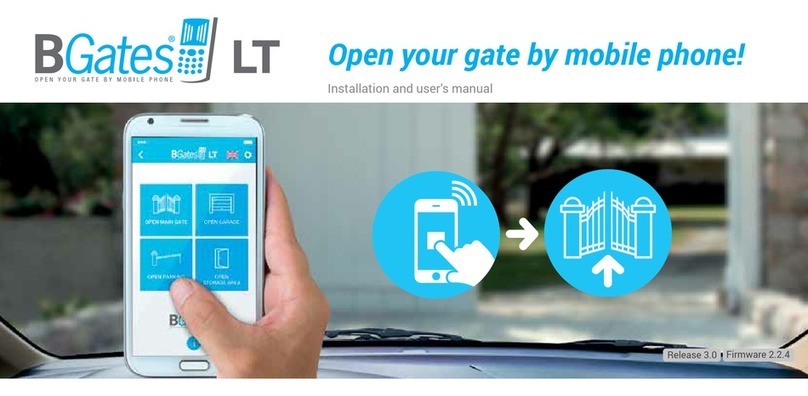 BGates LT Installation and user manual