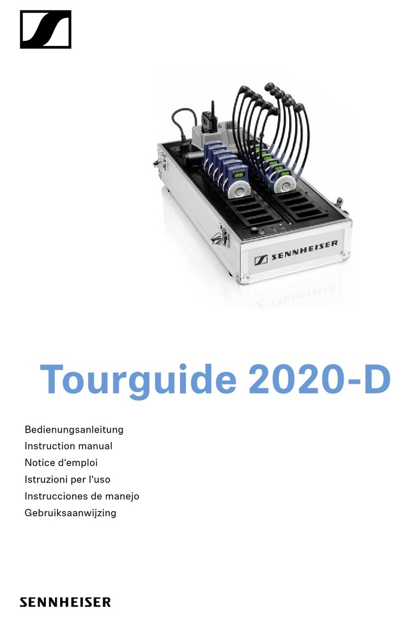 Sennheiser Tourguide 2020-D instruction manual