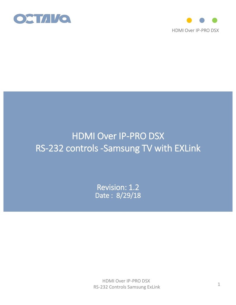 Octava HDMI Over IP-PRO DSX user guide