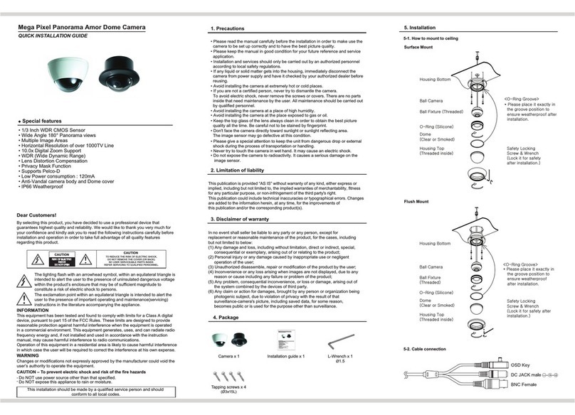 Vision VD70PA-180 Quick installation guide