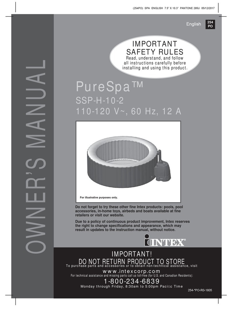 Intex PureSpa SSP-H-10-2 User manual